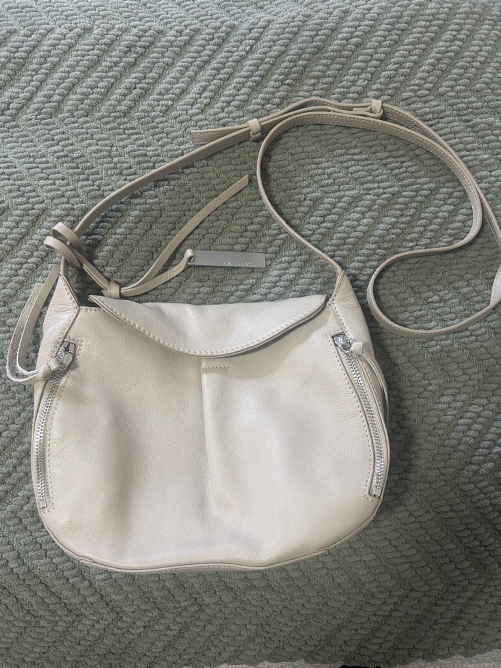 Vince Camuto Leather Crossbody Bag – Taupe/Beige – Like New